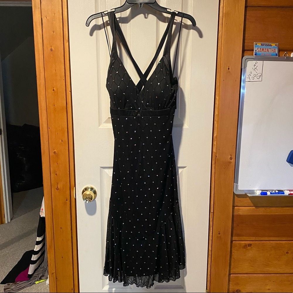 Sparkly black dress